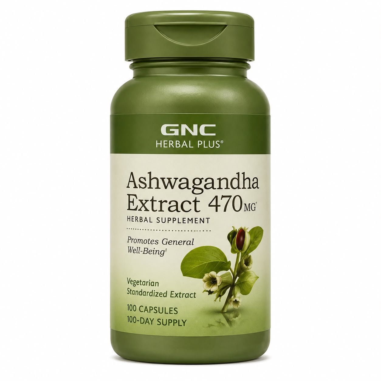 ASHWAGANDHA 470MG GNC C/100 CAP