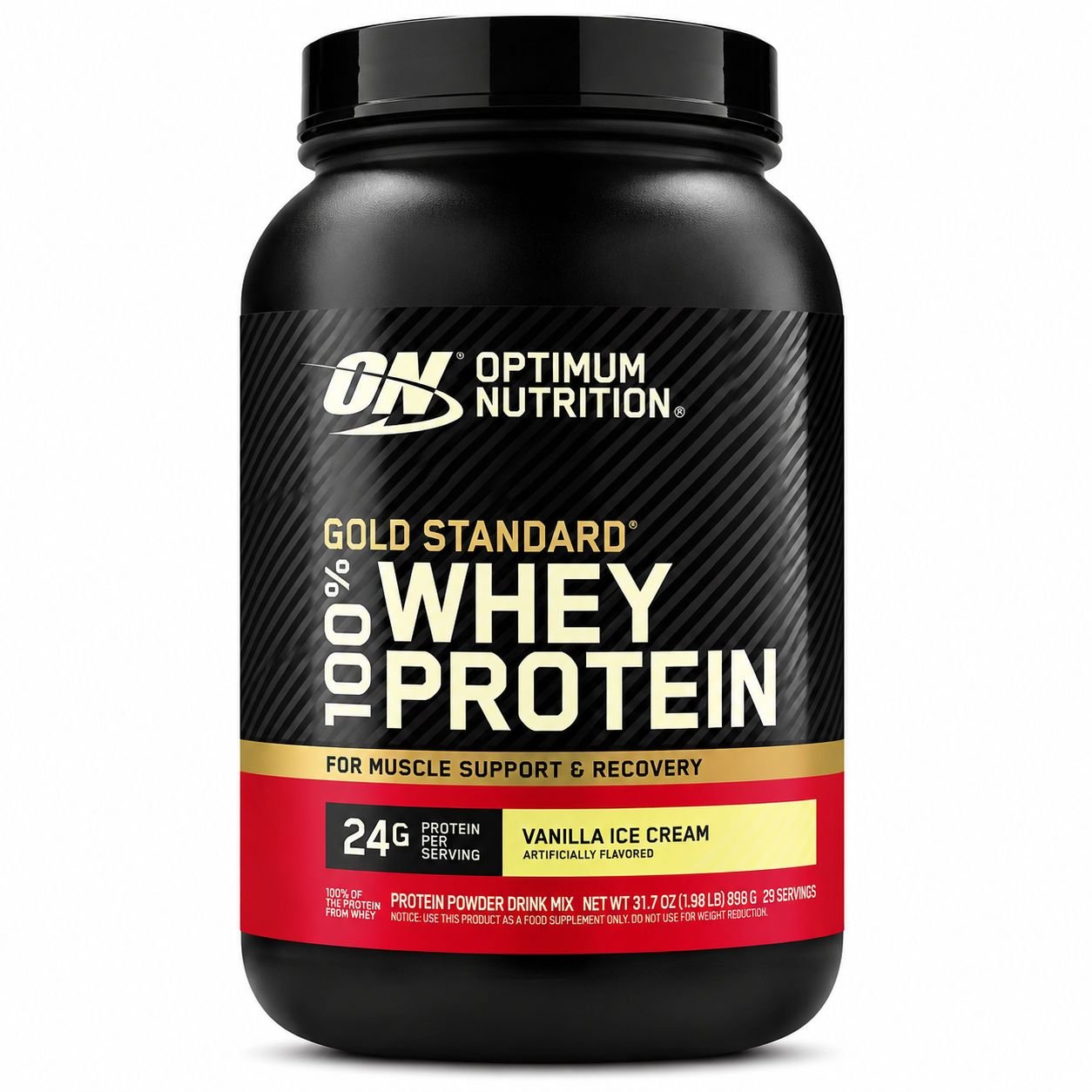 WHEY PROTEIN 100% VANILLA ICE CREAM OPTIMUM NUTRITION 900G
