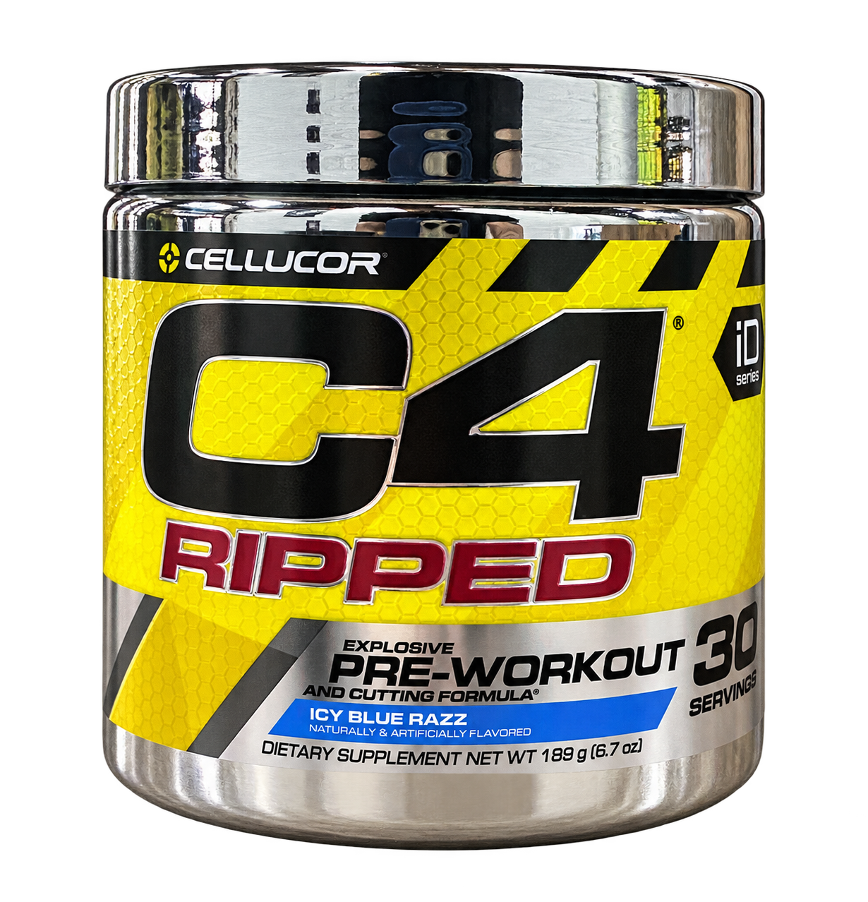 PRE TREINO C4 RIPPED ICY BLUE RAZZ 189G