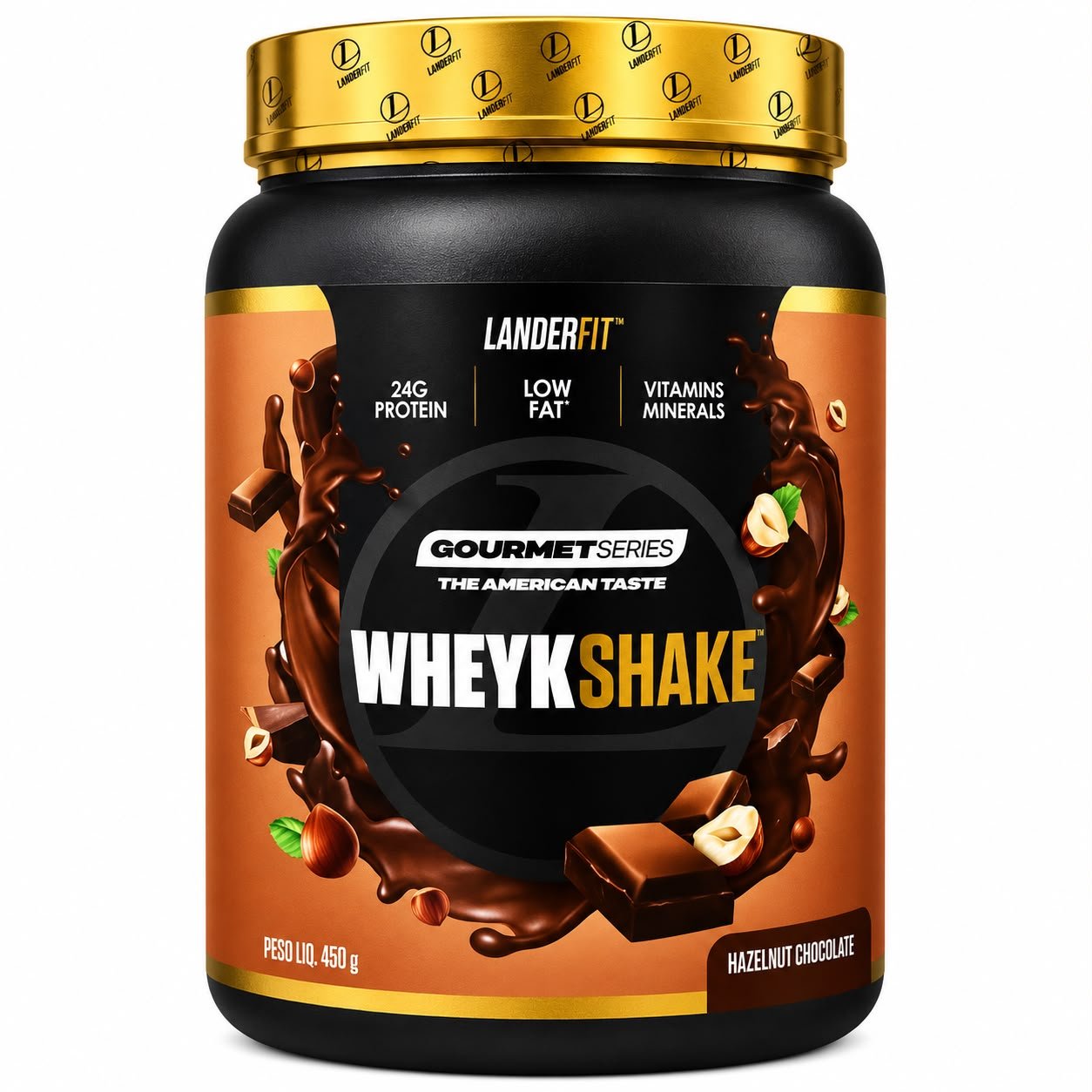 WHEYSHAKE HAZENUT CHOCOLATE LANDER 450G