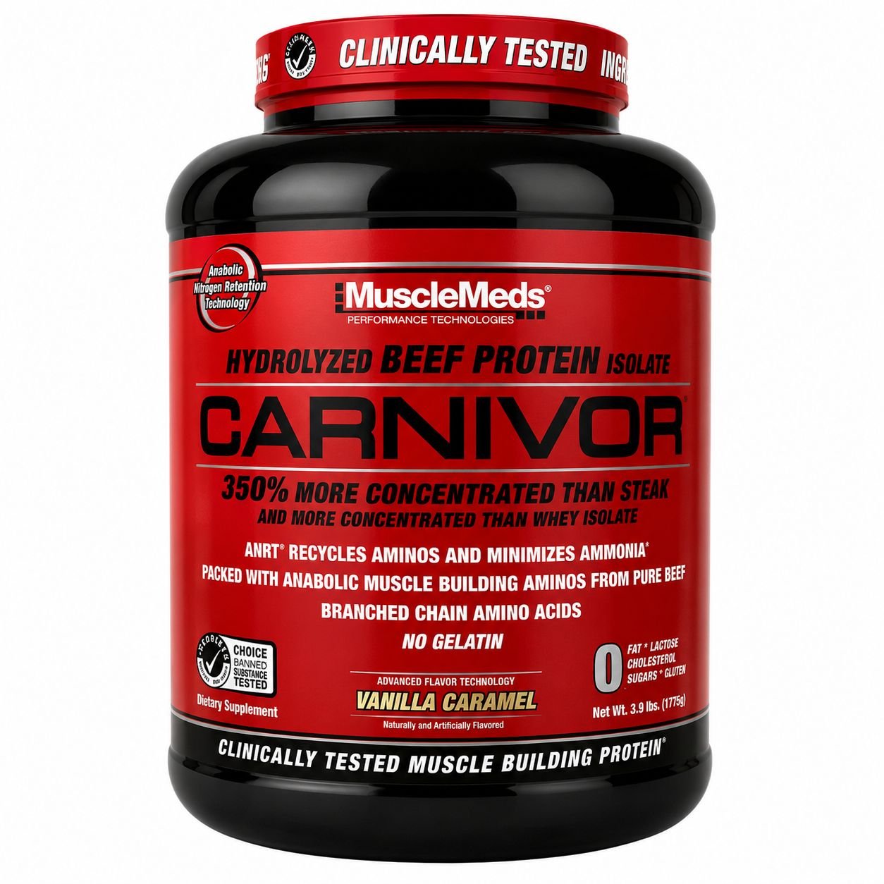 BEEF PROTEIN CARNIVOR HYDROLIZADO VANILLA CARAMEL MUSCLEMEDS 888G