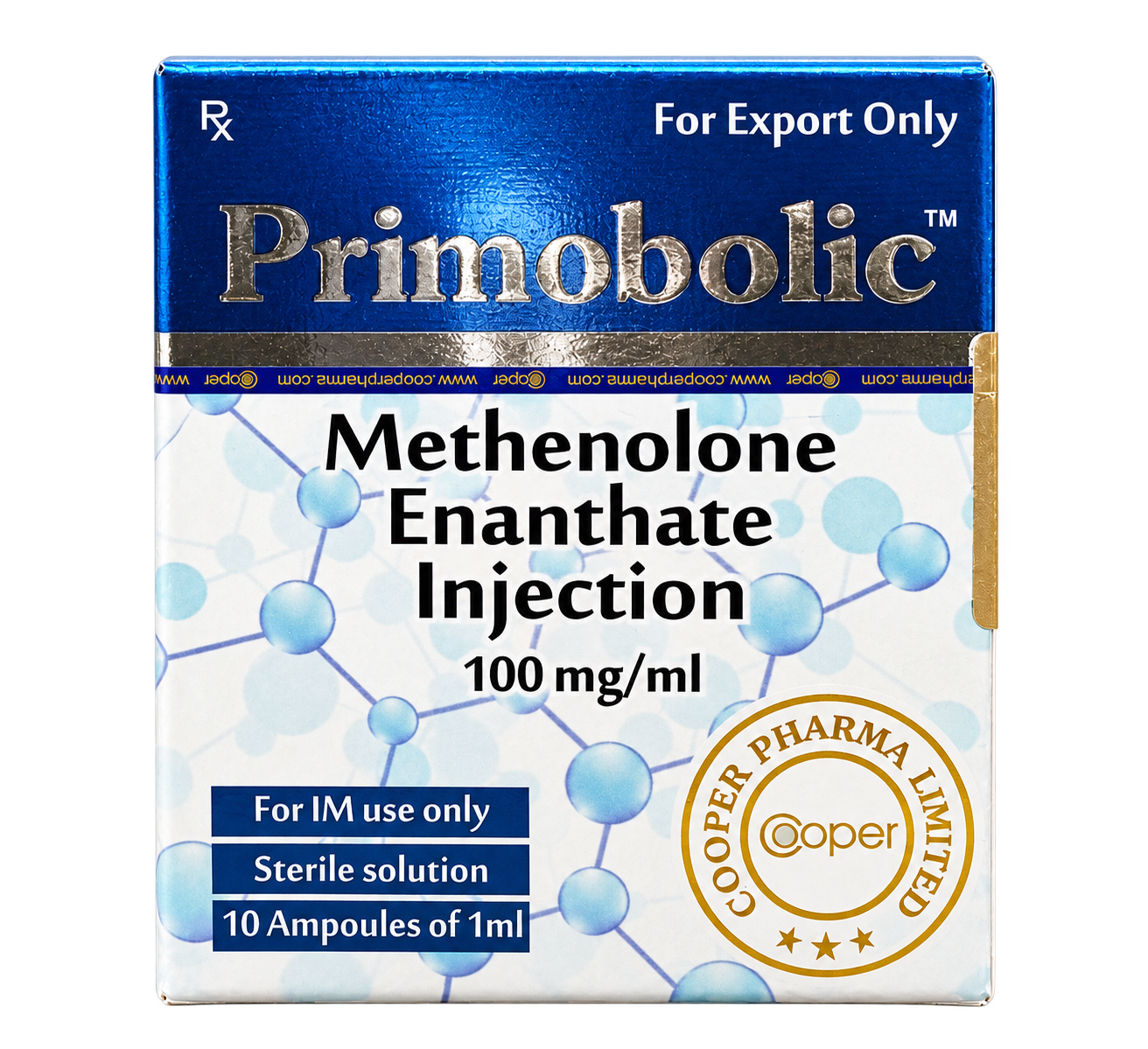 PRIMOBOLIC COOPER METHENOLONE ENANTHATE 100MG/ML