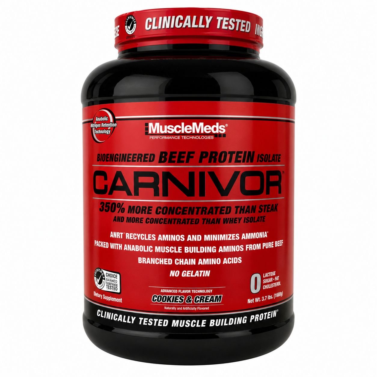 BEEF PROTEIN CARNIVOR HYDROLIZADO COOKIES & CREAM MUSCLEMEDS 840G