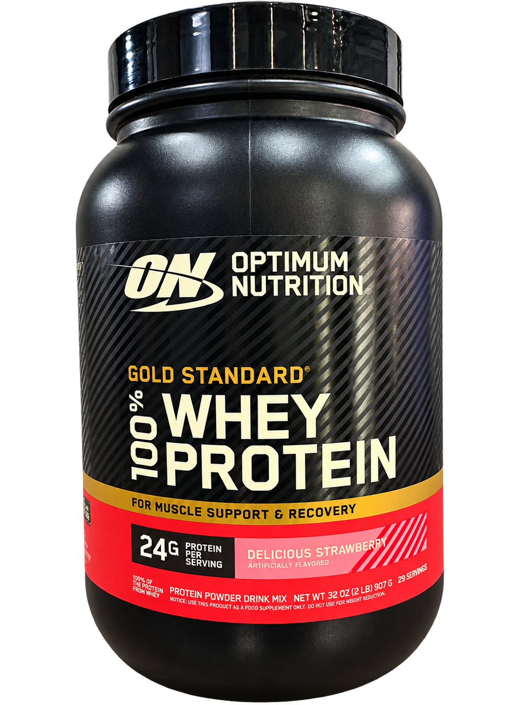 WHEY PROTEIN 100% DELICIOUS STRAWBERRY OPTIMUM NUTRITION 900G