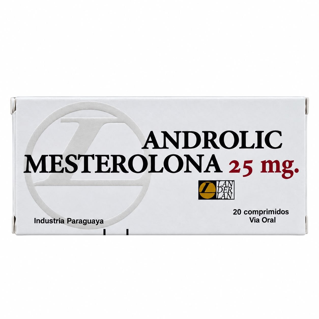 ANDROLIC MESTEROLONA 25MG LANDER C/20COMP  (PROVIRON)