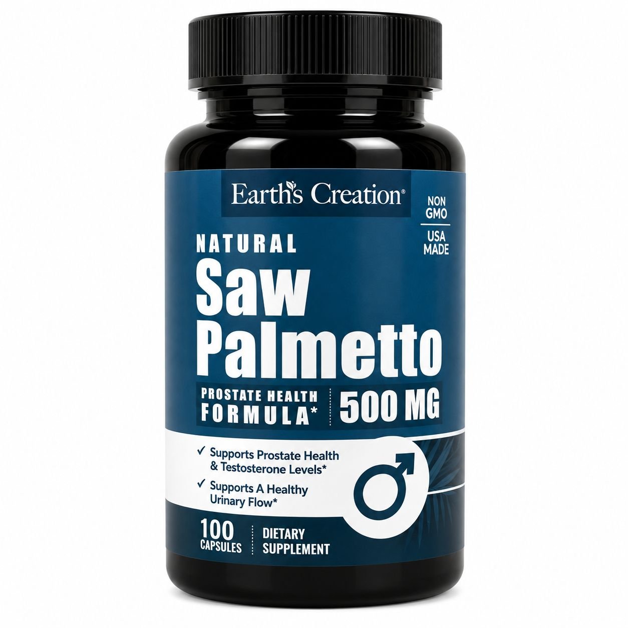 VITAMINA SAW PALMETTO 500MG EARTH CREATION C/100 CAPS