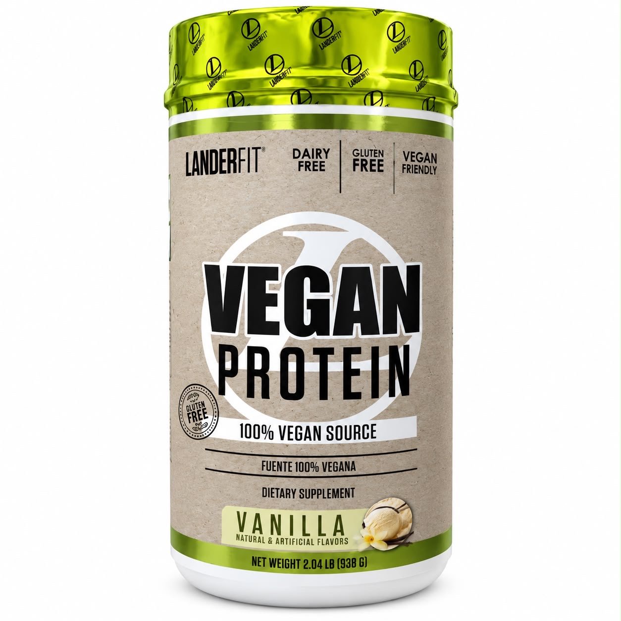 VEGAN WHEY LANDER VANILLA 938G