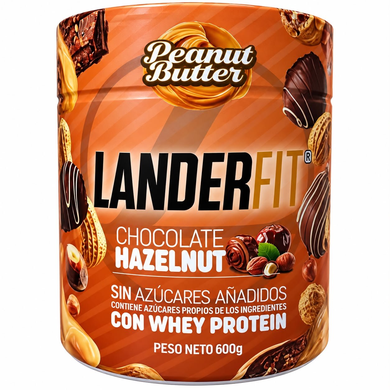 PASTA DE AMENDOIM LANDER CHOCOLATE HAZENUT 600G